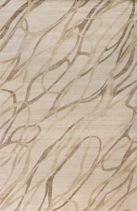 Индийский ковер из арт-шёлка и шерсти «EVEREST» 2023314-ANTIQUE BEIGE