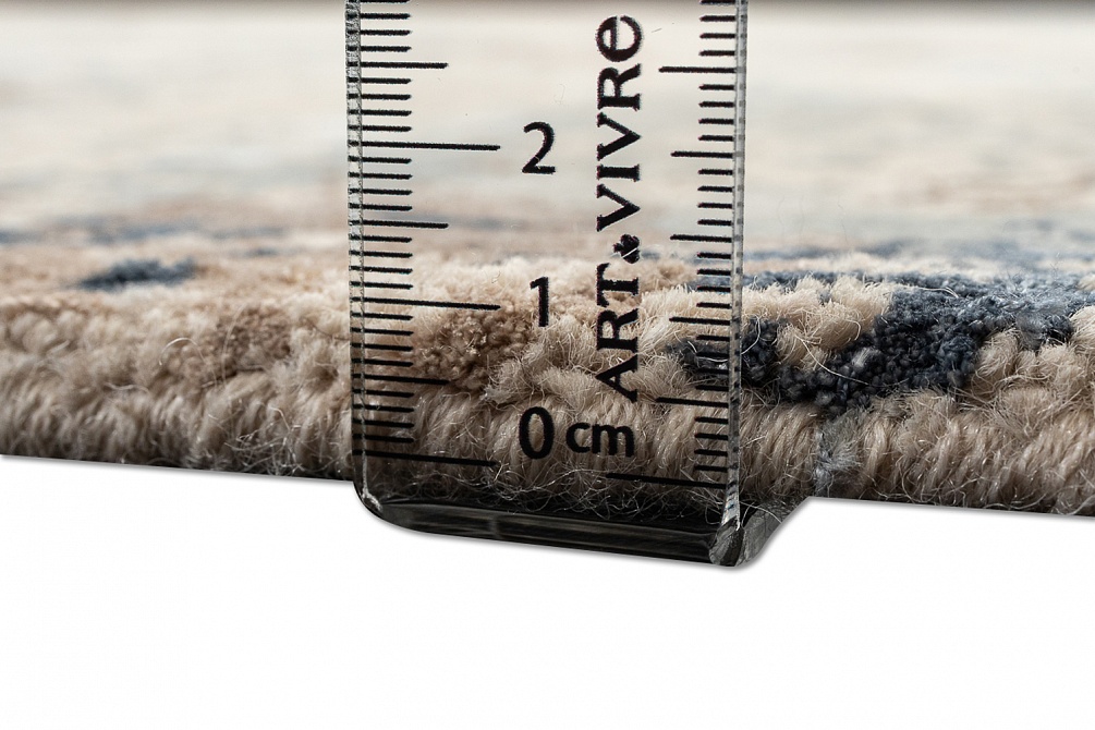 Индийский ковер из бамбукового шёлка, шерсти и хлопка «CHAOS THEORY» ESK351-AWHITE-FDENIM 8