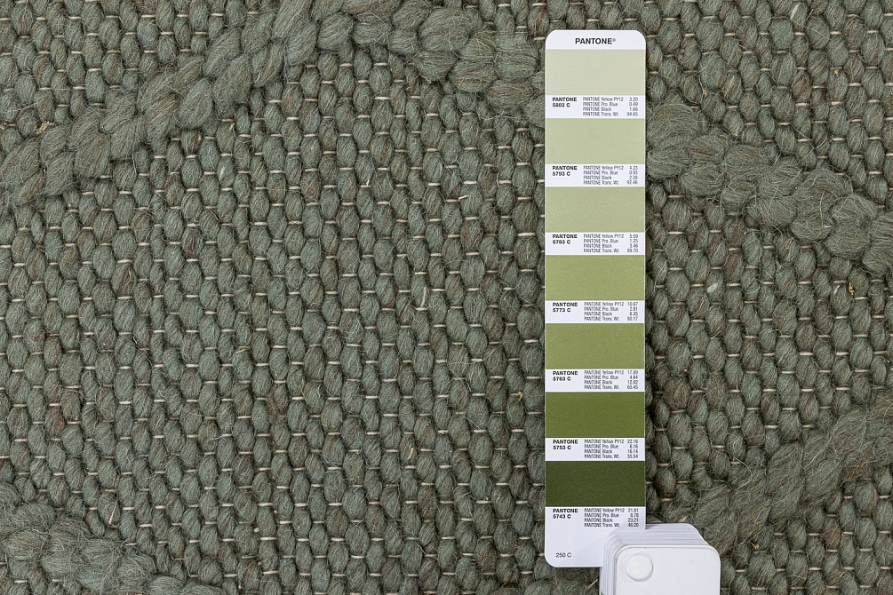 Индийский ковер из шерсти и полиэстера «COAST DIAMOND RUG» Green 8