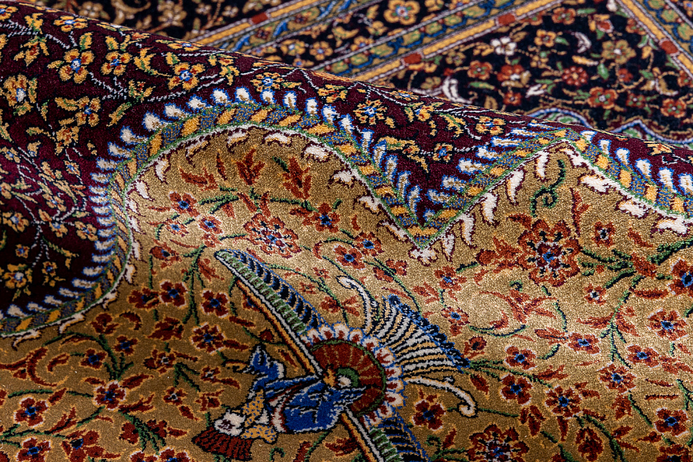 Иранский ковёр из шёлка и модала «QUM COLLECTION» 246-Y
