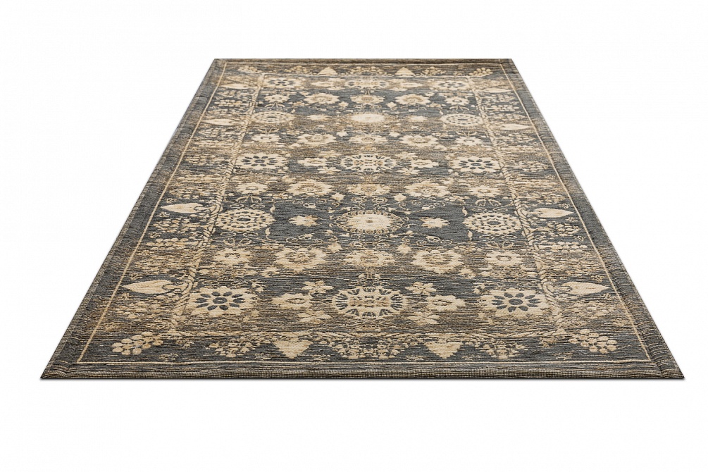 Бельгийский ковер из вискозы, акрила и хлопка «ELEGANT TAPESTRY» YENTEL-8281-GRY