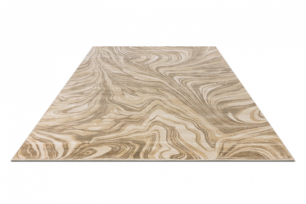 Индийский ковер из арт-шёлка и шерсти «EVEREST» 2023309-TAN