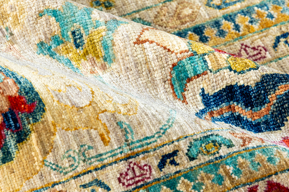 Пакистанский ковёр из шерсти «SULTAN R» GREY-GREY(275x367)