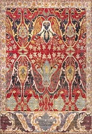 Индийский ковер из шёлка «ZIEGLER SILK» AC228-RED-CREAM(244x351) 1
