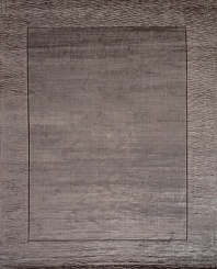 Индийский ковер из арт-шёлка «EDINBURG» BORDER-TAUPE 1