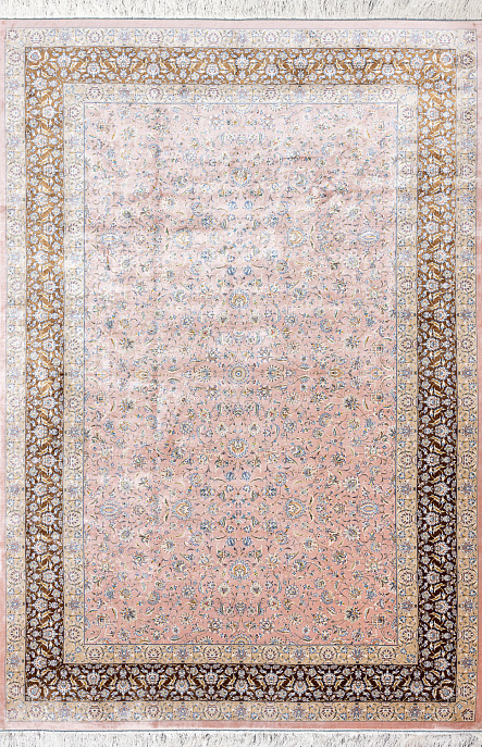 Иранский ковер из шёлка и модала «MASTERPIECE QUM» 011-23-1510-ROSE Katrin