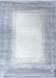 Индийский ковер из шерсти и шёлка «WEST HOLLYWOOD» PJ2961-GREY-SILVER 1