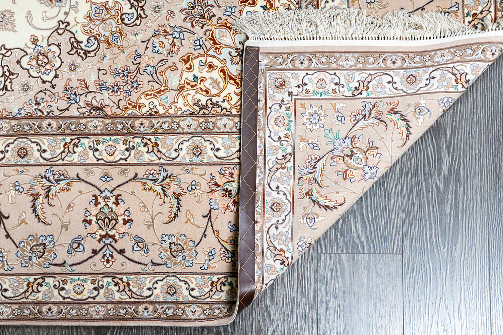 Иранский ковёр из шерсти и шёлка «ISFAHAN IR» 14-307-IR MEHRABI