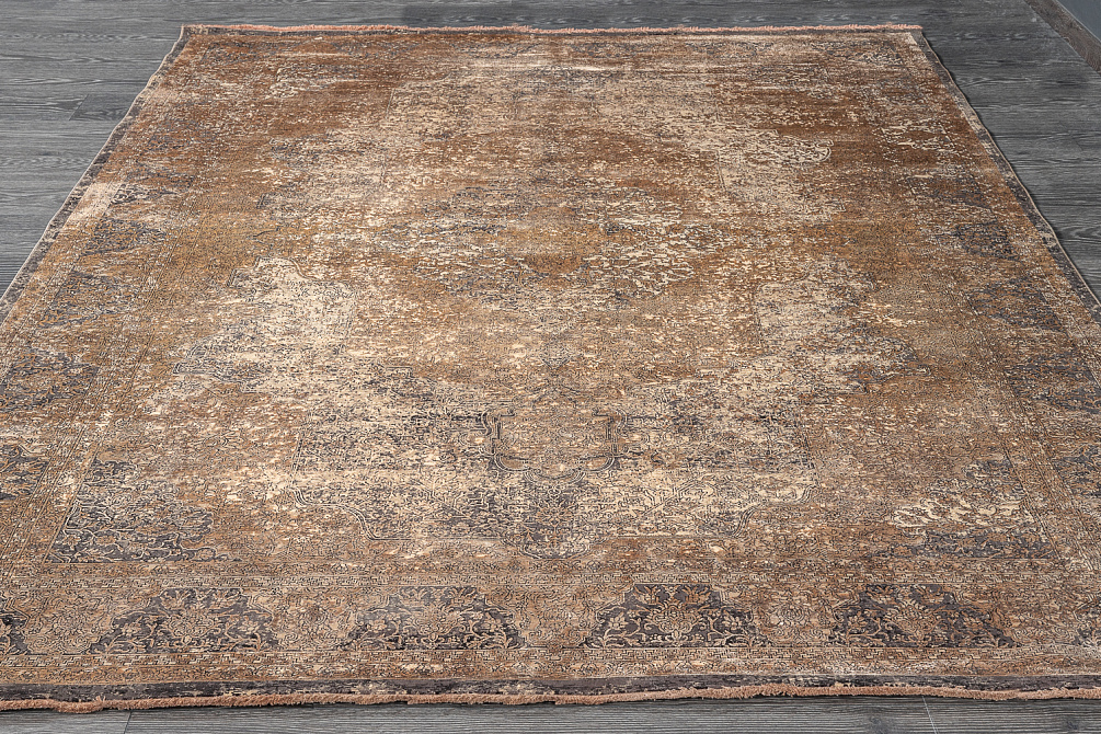 Турецкий ковер из эвкалиптового шёлка и шёлка «SALVATORE AQUARELLE» 3806-SEPIA