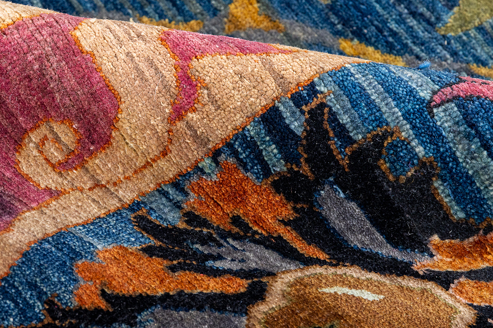 Индийский ковёр из шерсти «ZIEGLER VINTAGE» AC228-BLU-MIX(276x375)
