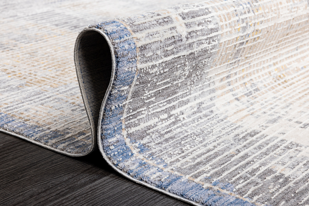 Турецкий ковёр из эвкалиптового шёлка и полиэстера «TIBET ICON» ES17A-DGRY