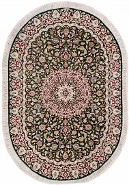 Иранский ковер из шёлка «QUM MM IR» 14-112-IR NOORI(Oval) 1