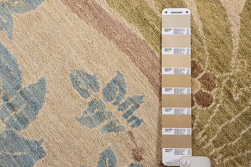 Пакистанский ковер из шерсти «MORRIS A/B 10/10» B40755-SND-PNK