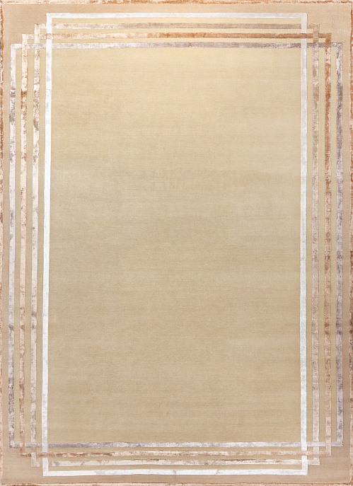 Индийский ковер из шерсти и арт-шёлка «RUSSEL SQUARE» WINDOW-BGE