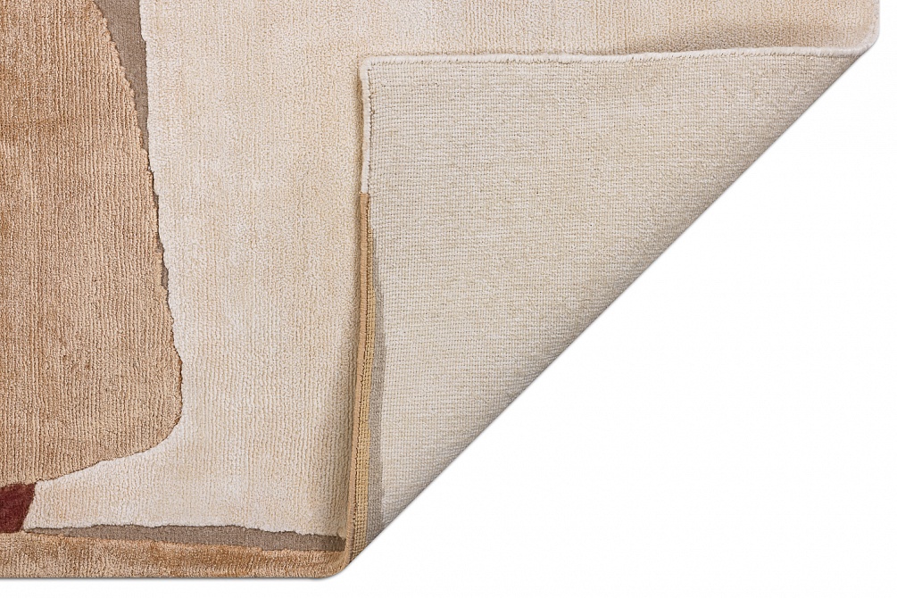 Индийский ковер из шерсти, шёлка и эвкалиптового шёлка «TECTONIC» D1-C1 8