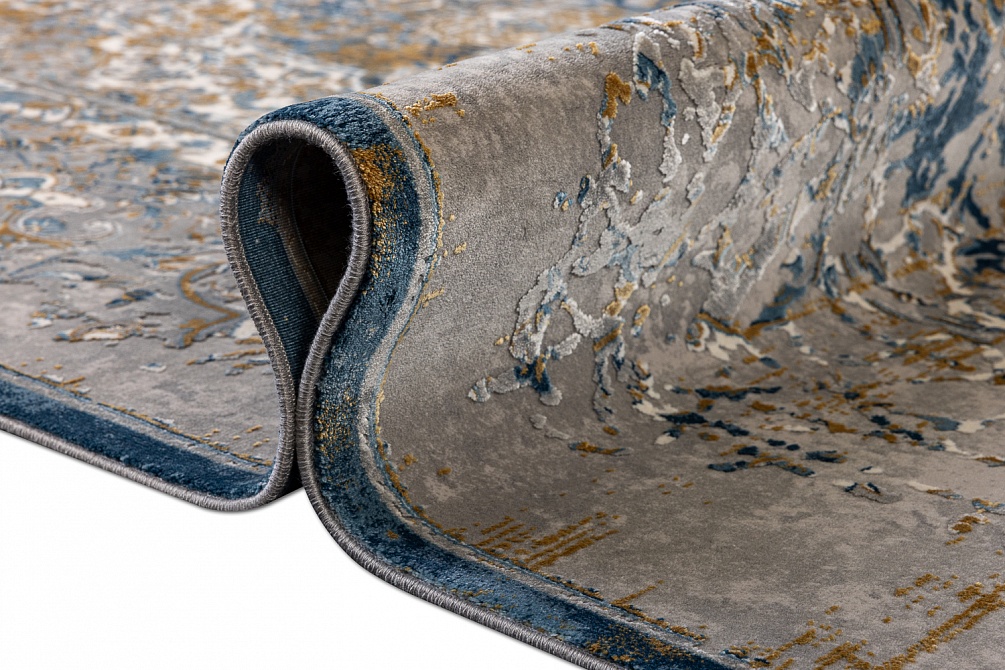 Турецкий ковер из эвкалиптового шёлка и акрила «VERSAİLLES PALACE» 5991A-LGRY-DBLU 8