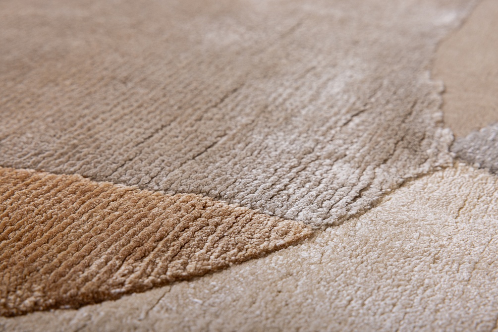 Индийский ковер из шерсти, шёлка и эвкалиптового шёлка «TECTONIC» D1-C1 6