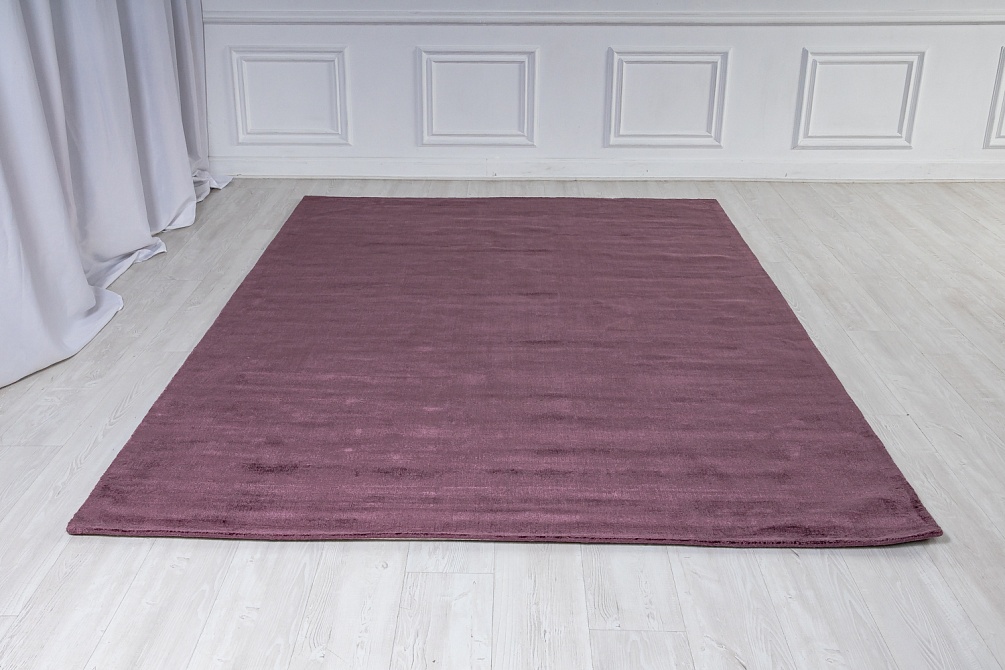 Индийский ковер из арт-шёлка «CROSS» AS1-03-PLUM