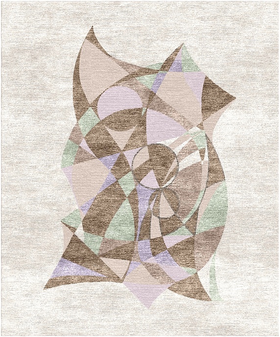 Индийский ковер из арт-шёлка и шерсти «Art de Vivre by DETALI» design Ksenia Skorogod «CONTEMPLATION»