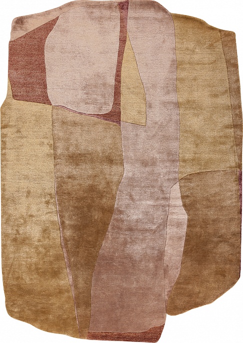 Индийский ковер из шерсти, эвкалиптового шёлка и шёлка «TECTONIC» D7-C2 1