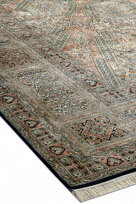 Индийский ковер из шёлка «KASHMIR SILK 24Х24» CEILING GUMBAD