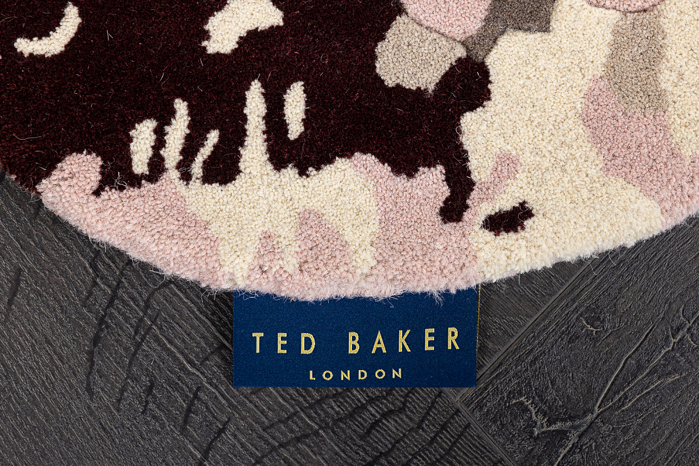 Индийский ковер из шерсти «TED BAKER» Shaped Magnolia Burgundy 162303(Round)