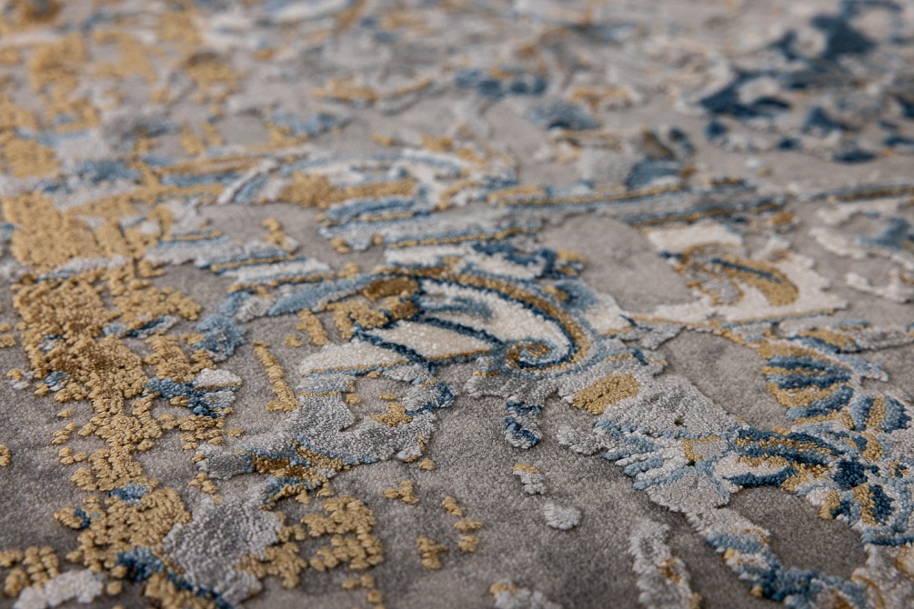 Турецкий ковер из эвкалиптового шёлка и акрила «VERSAİLLES PALACE» 5991A-LGRY-DBLU 6