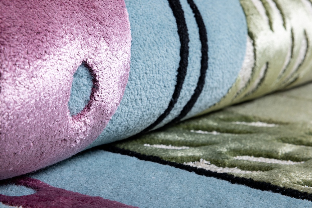 Китайский ковер из эвкалиптового шёлка и шерсти «RIVIERA» MOSS