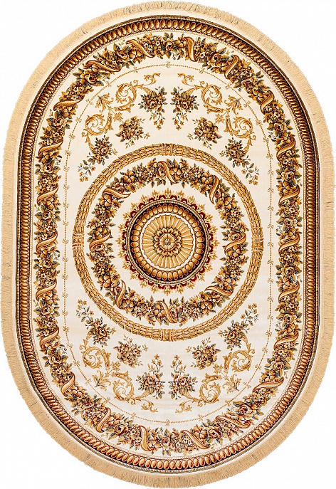 Бельгийский ковер из вискозы «BRILLIANCE» V258-IVR(Oval)