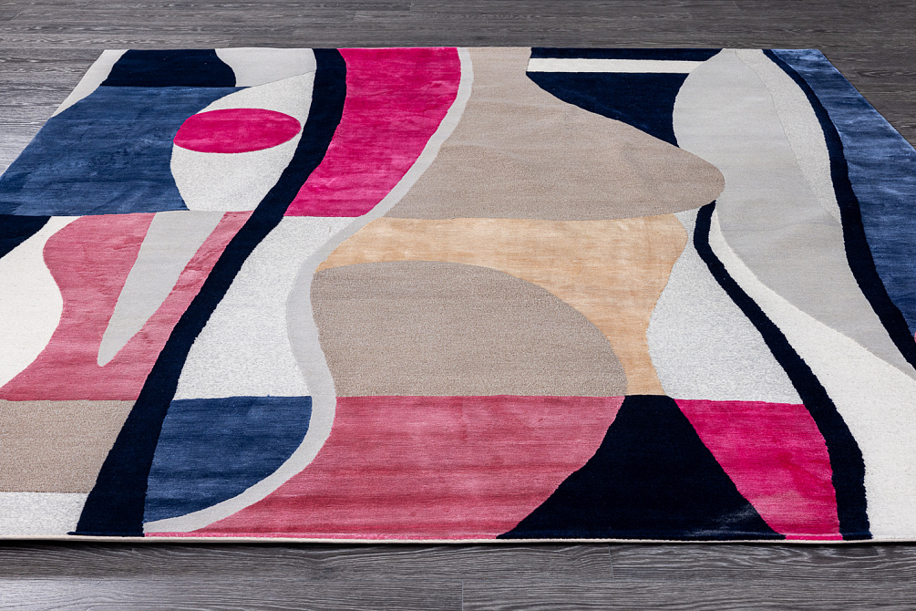 Непальский ковёр из шерсти и арт-шёлка «Art de Vivre by DETALI» design Irina Tatarnikova «ЦВЕТНЫЕ СНЫ-1»