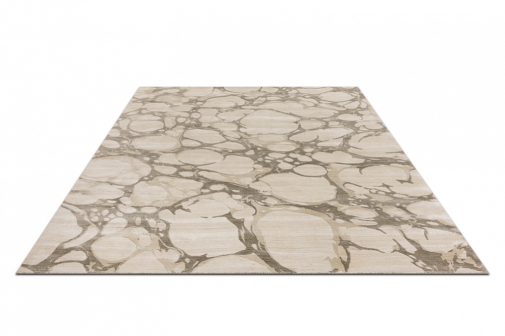 Индийский ковер из арт-шёлка и шерсти «EVEREST» 2023196-OTTER