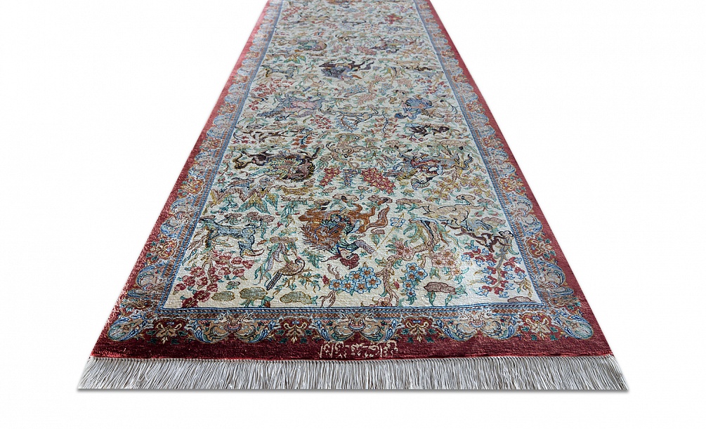 Иранский ковер из шёлка «QOM» 11-418-IR