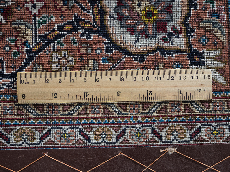 Иранский ковёр из шерсти и шёлка «TABRIZ MAHI» 13-51-IR