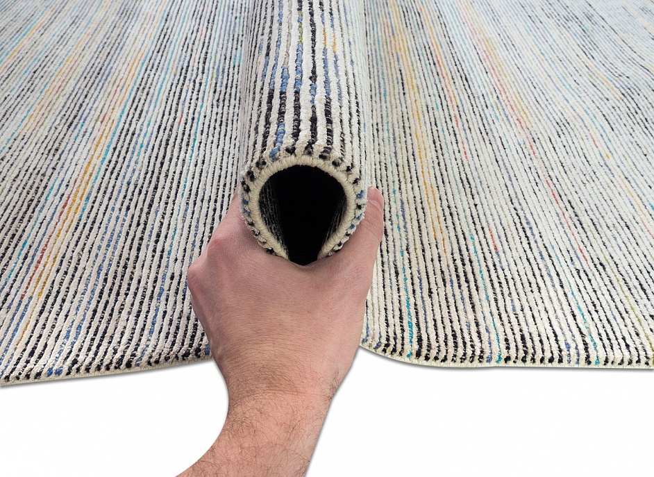 Непальский ковер из шерсти и шёлка «REVERS» C3299-P15