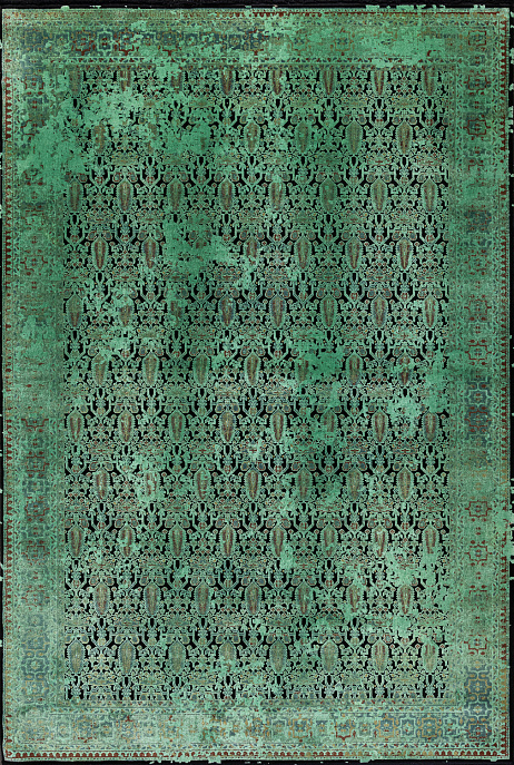 Турецкий ковер из полиэстера «FABULOUS» 2172A-BLK-SHCRE