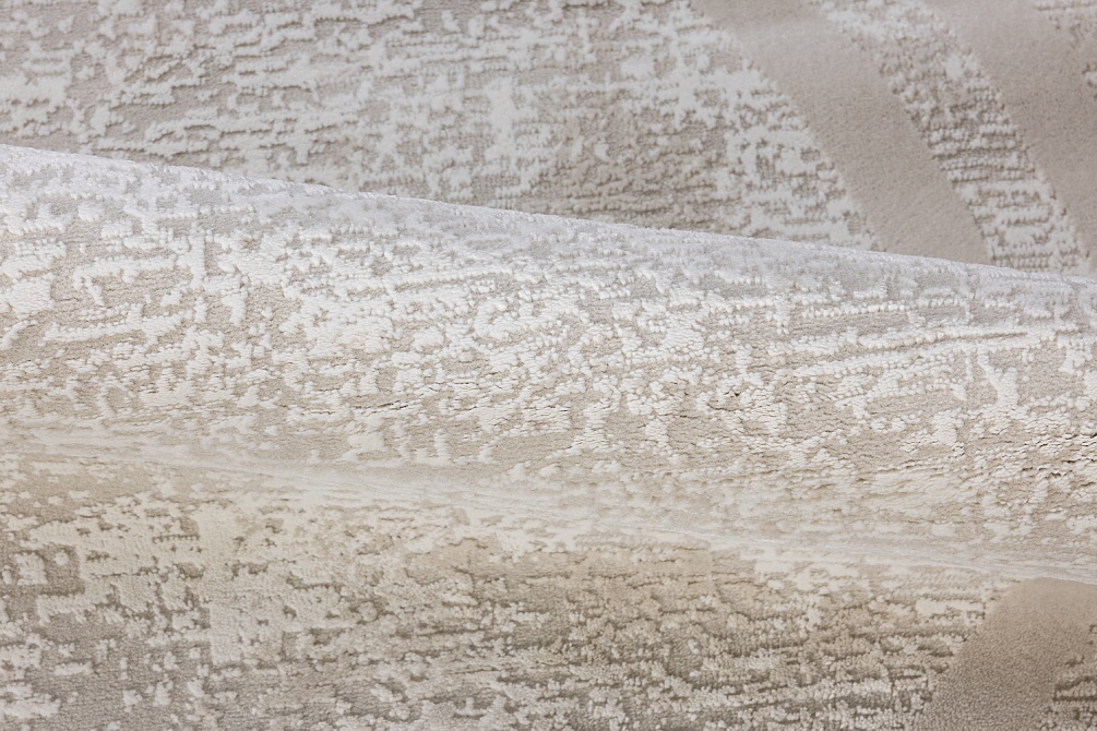 Турецкий ковер из полипропилена и полиэстера «MOON» 6489A-CREAM-L.GREY(Round) 3