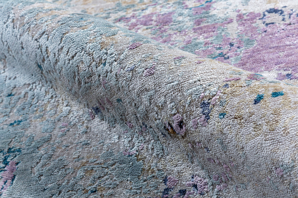 Индийский ковёр из бамбукового шёлка «STORM V» RN101-ORCHID