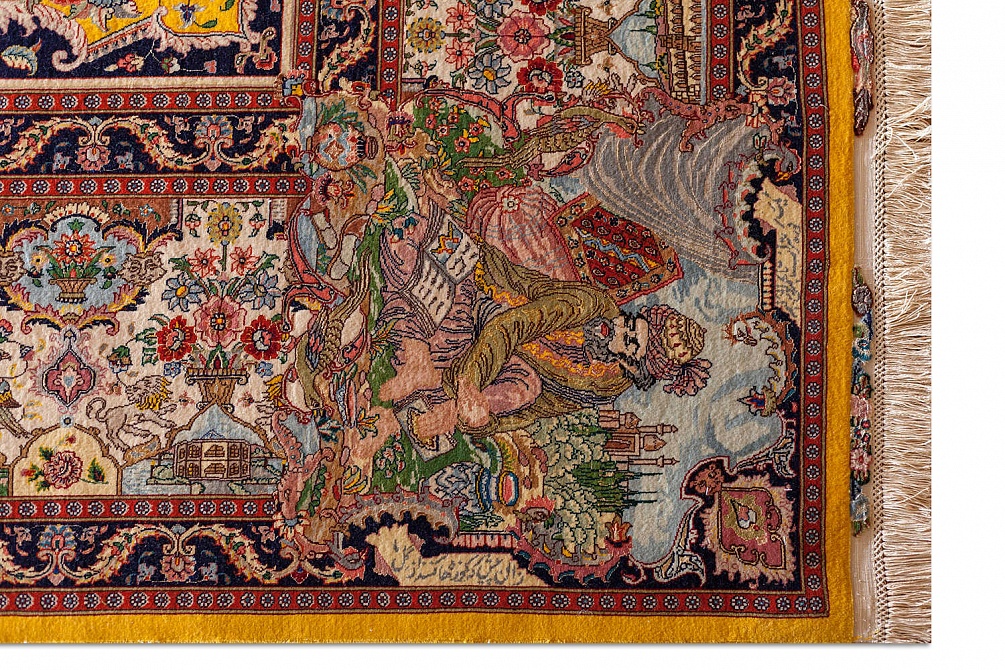 Иранский ковер из шерсти и шёлка «TABRIZ 40» 11-386-IR