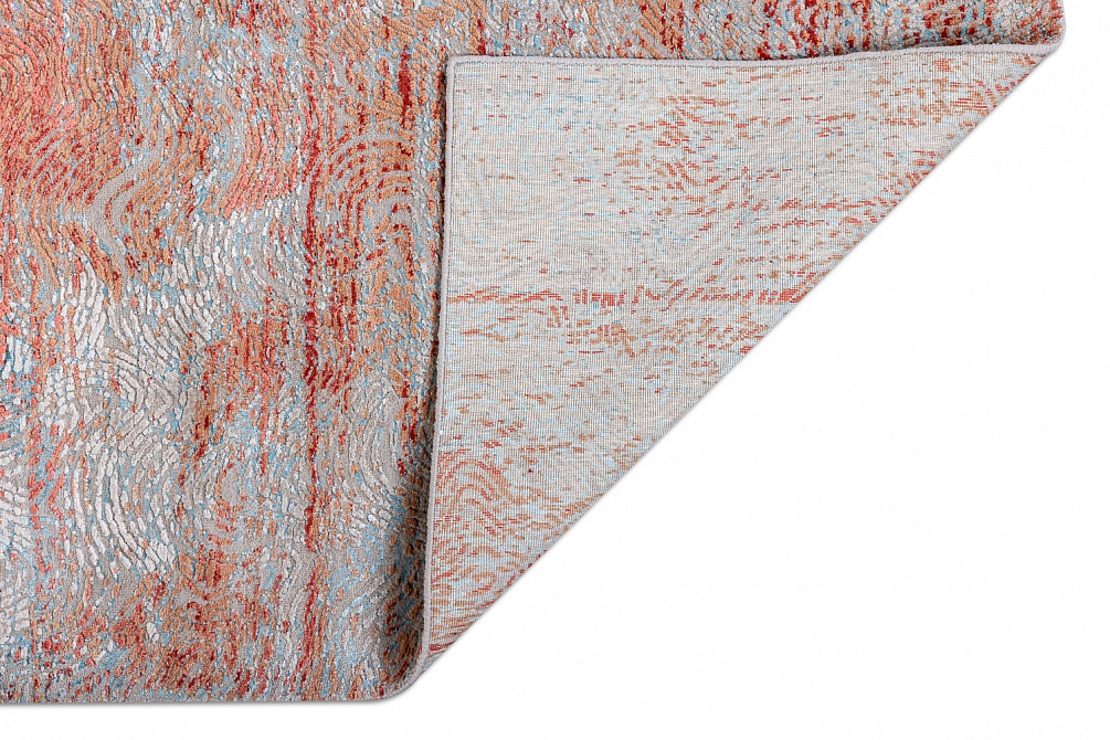 Индийский ковер из шерсти и бамбукового шёлка «UNSTRING» SRB726-CGRAY-CTAN