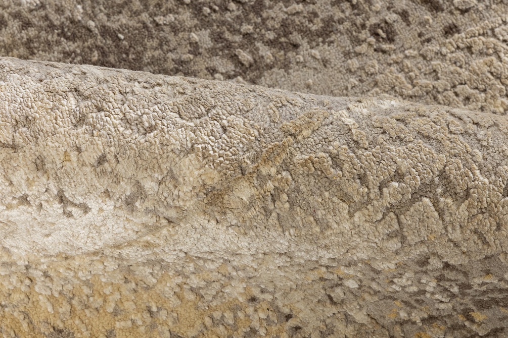 Индийский ковер из шерсти, шёлка и хлопка «HOLLYWOOD ART» CE9296A-CHARCOAL-YELLOW