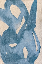 Бельгийский ковер из полиэфирного шёлка «FEATHER» 9440-SWING-LAGOON BLUE 1