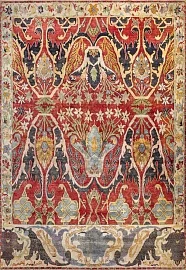 Индийский ковер из шёлка «ZIEGLER SILK» AC228-RED-CREAM(295x427) 1
