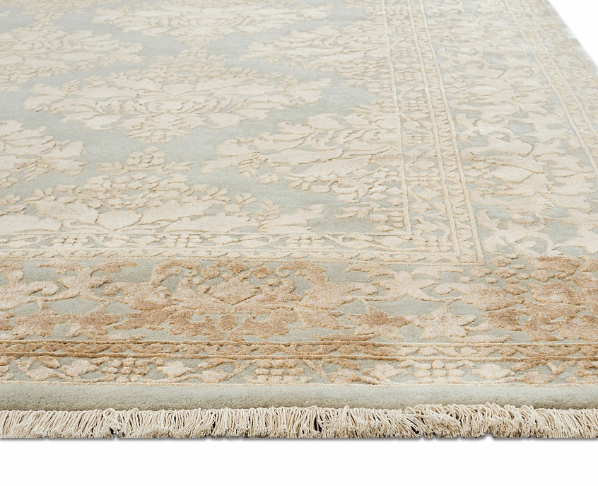 Индийский ковер из шерсти и арт-шёлка «KING OF AGRA» NO9N-LBLU-LBLU