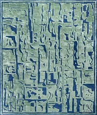 Индийский ковер из шерсти и арт-шёлка «Art de Vivre by DETALI» design Elena Lushkina «RELIEF-8» 1