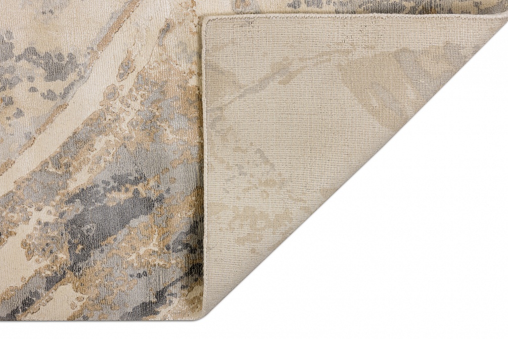 Индийский ковер из арт-шёлка и шерсти «MIST SPECIAL» 2023165-SEAL