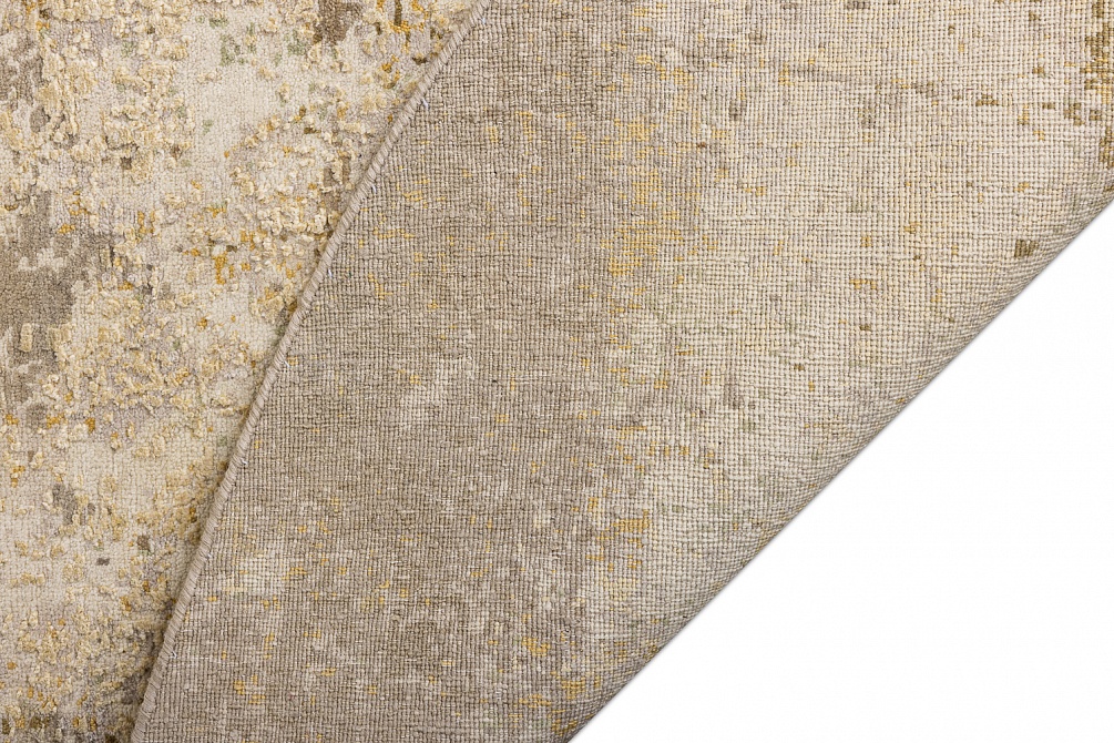 Индийский ковер из шерсти и шёлка «HOLLYWOOD ART» CE9318-GREEN(Round)