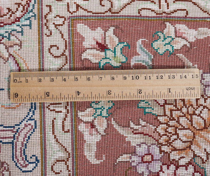 Иранский ковёр из шерсти и шёлка «TABRIZ 50» 9-438-IR