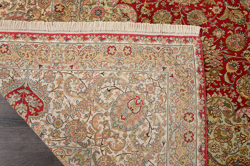 Индийский ковёр из шёлка «KASHMIR SILK 24Х24» WC 2014 RED