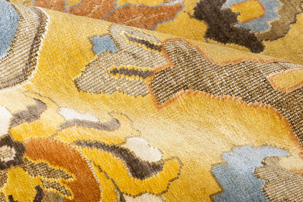 Индийский ковёр из шёлка и шерсти «POLONAISE» S253-MLT