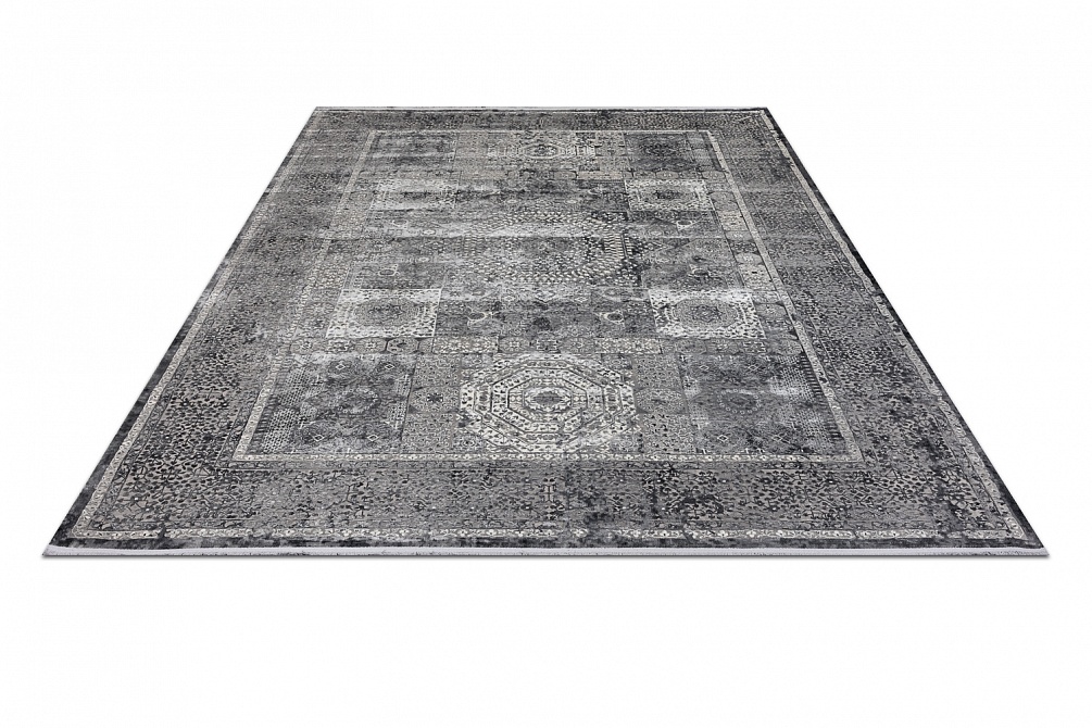 Турецкий ковер из эвкалиптового шёлка и акрила «VERSAİLLES PALACE» 8522A-ANT-LGRY 3